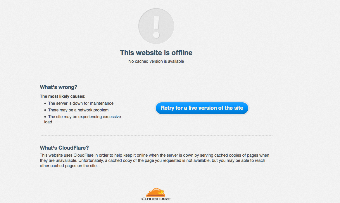 Cloudflare 523. Cloudflare 503 service unavailable. Cloudflare web Server is down. Offline. This site may