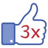 3X Facebook Likes (DISCONTINUED)